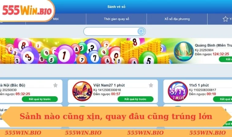 Sảnh nào cũng xịn, quay đâu cũng trúng lớn